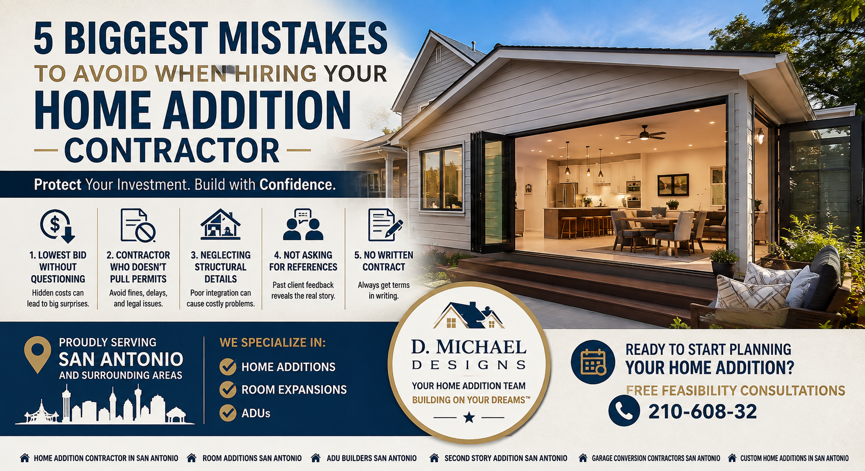 Home Addition Contractor in San Antonio